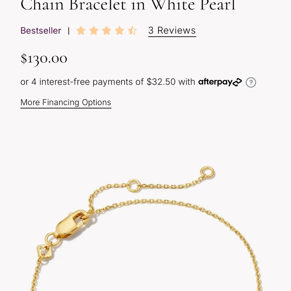 Kendra Scott Maisie 18k Gold Vermeil bracelet